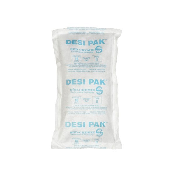 Desi Pak 5 3/4 x 10 x 1-1/2'' Tyvek Clay Desiccants - 34 Gallon Drum, 150PK BUY00018595 - main
